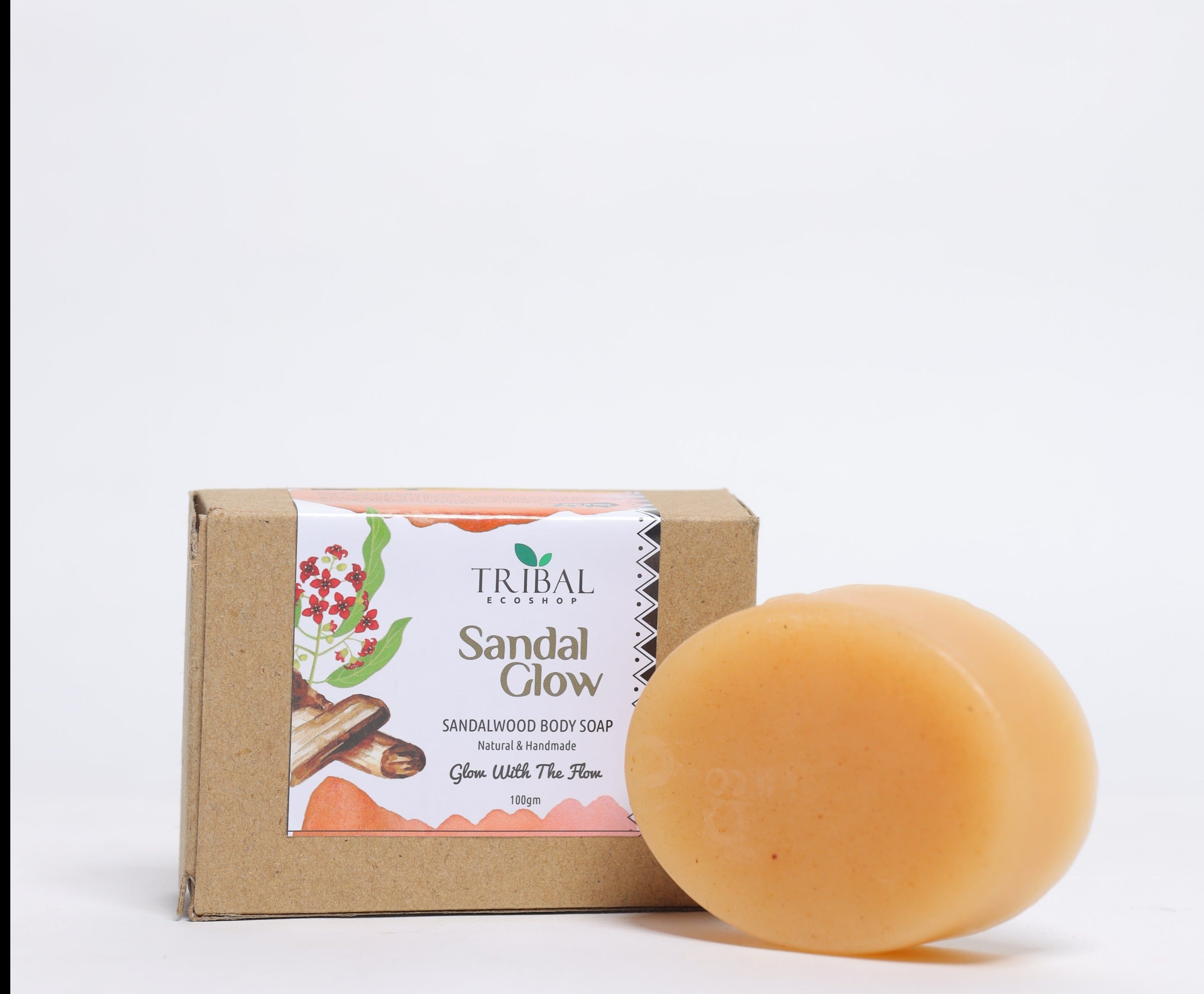 Sandal Glow Sandalwood Soap 100g | Natural & Aromatic | Deep Cleansing & Skin Nourishing