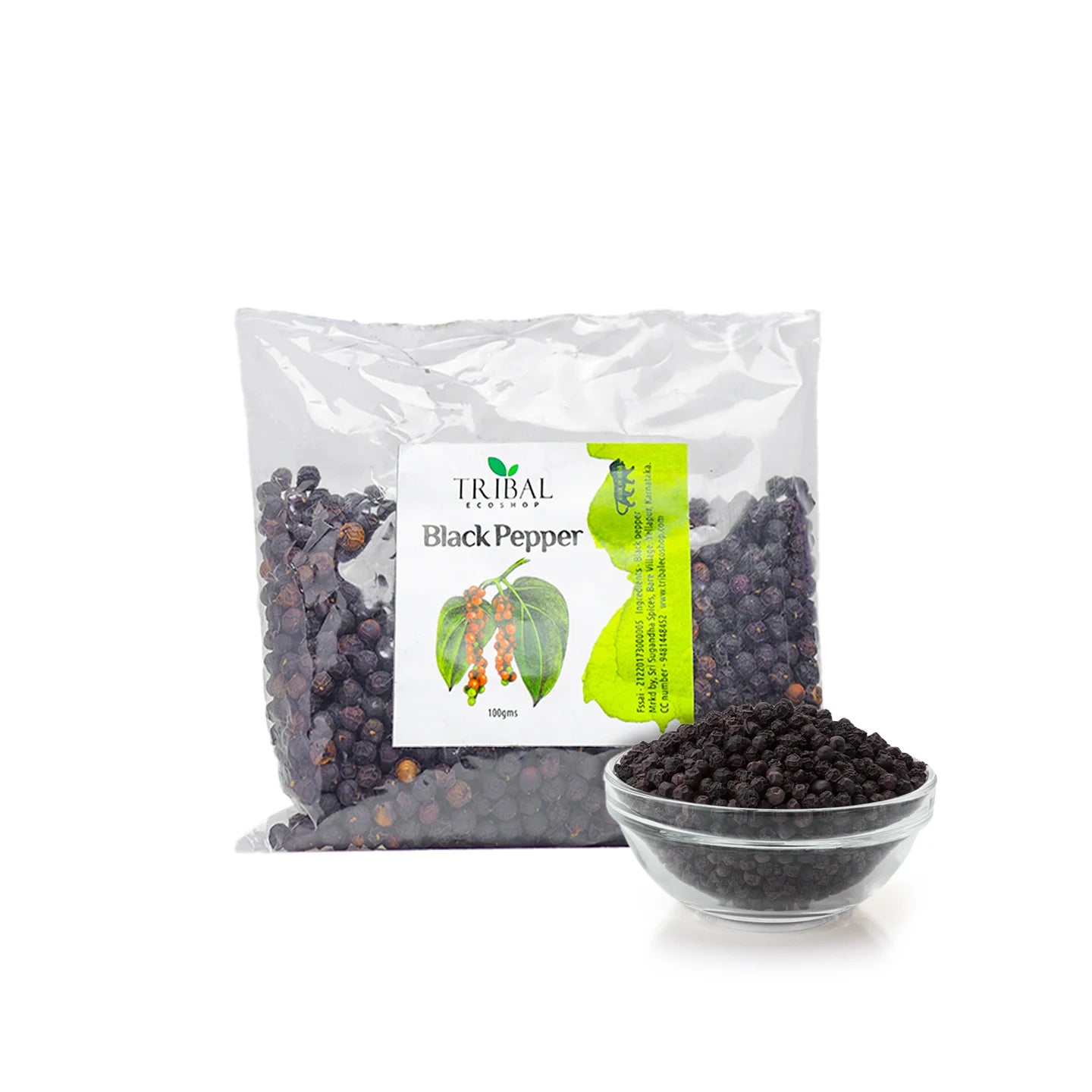 Black Pepper 100g | Rich in Piperine for Nutrient Absorption & Antioxidant Benefits