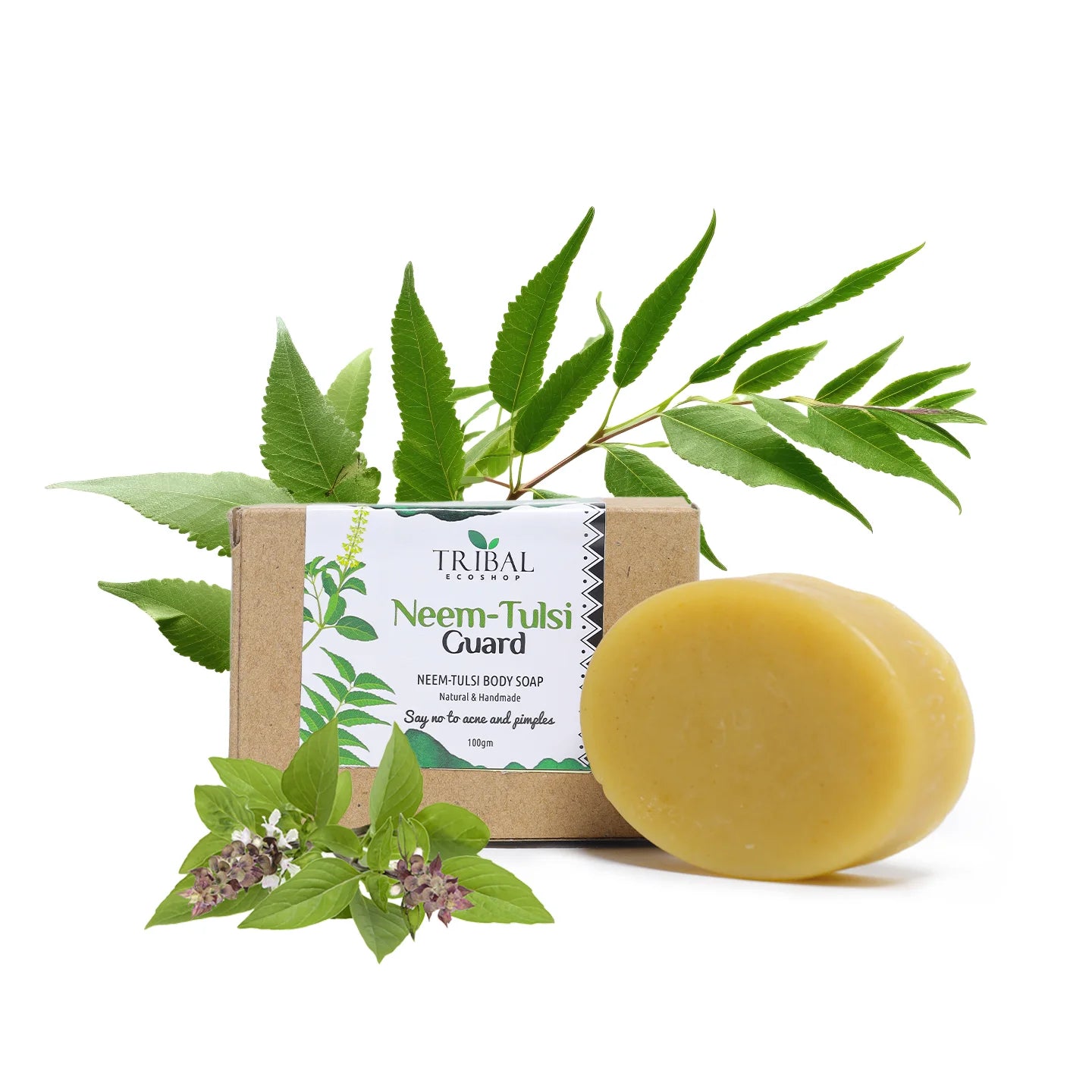 Neem-Tulsi Guard Body Soap 100g | Herbal Neem & Tulsi Soap for Clear & Healthy Skin