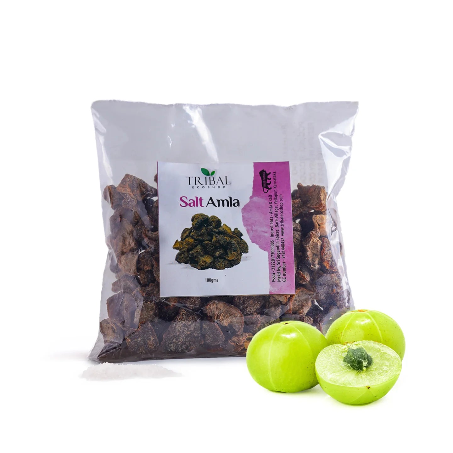 Salt Amla 100g | Salted Dried Indian Gooseberry | Tangy & Healthy Snack