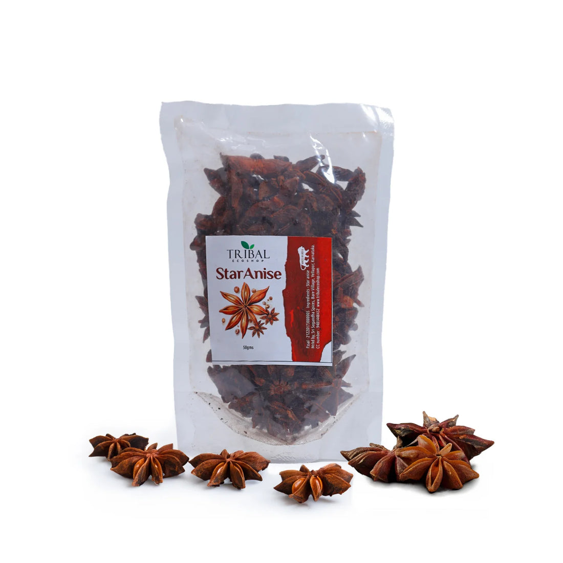 Star Anise 50g | Premium Whole Star Anise Spice | Aromatic & Flavorful