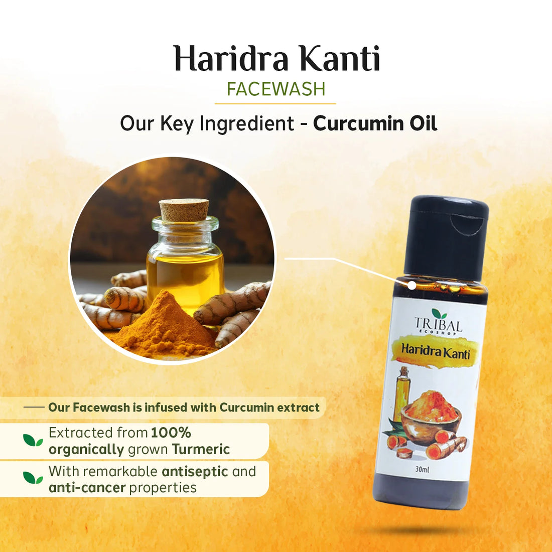 haridra kanti organic turmeric facewash