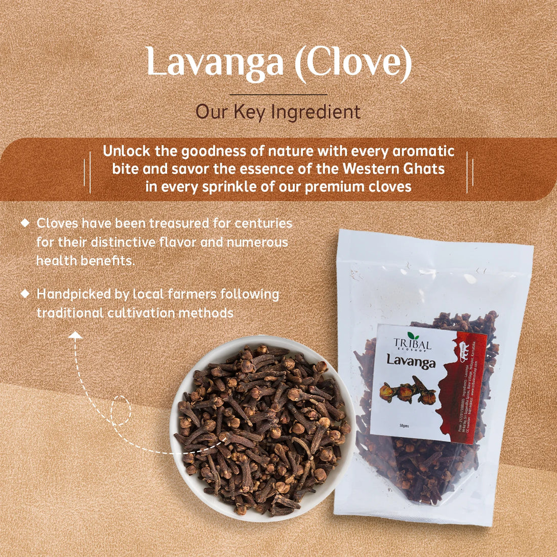 Lavanga 50g | Premium Cloves for Oral Health & Antioxidant Benefits | Rich in Eugenol