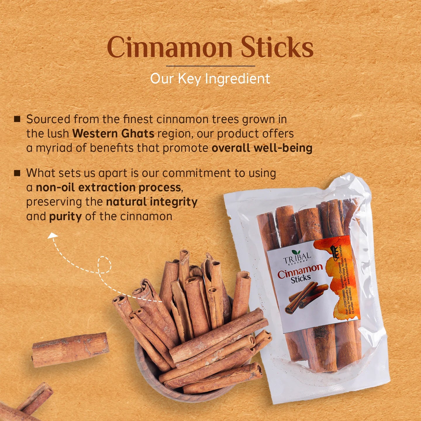 Cinnamon Sticks 50g | Premium Dalchini | Aromatic & Health-Boosting Spice