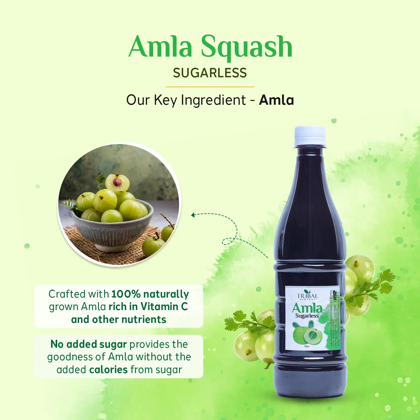 Amla Squash 750ml | Rich in Vitamin C & Antioxidants | Immunity Booster & Refreshing Herbal Drink
