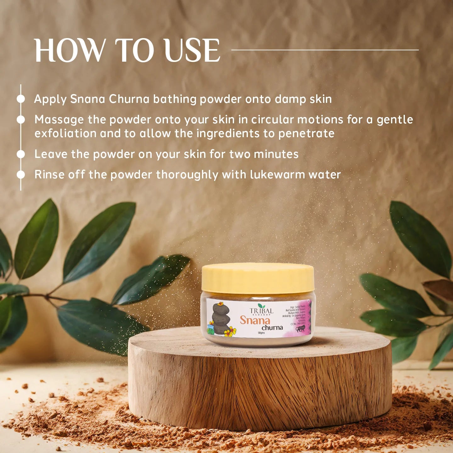 Snana Churna 50g | Herbal Bath Powder for Healthy Skin | 100% Natural Ayurvedic Cleanser