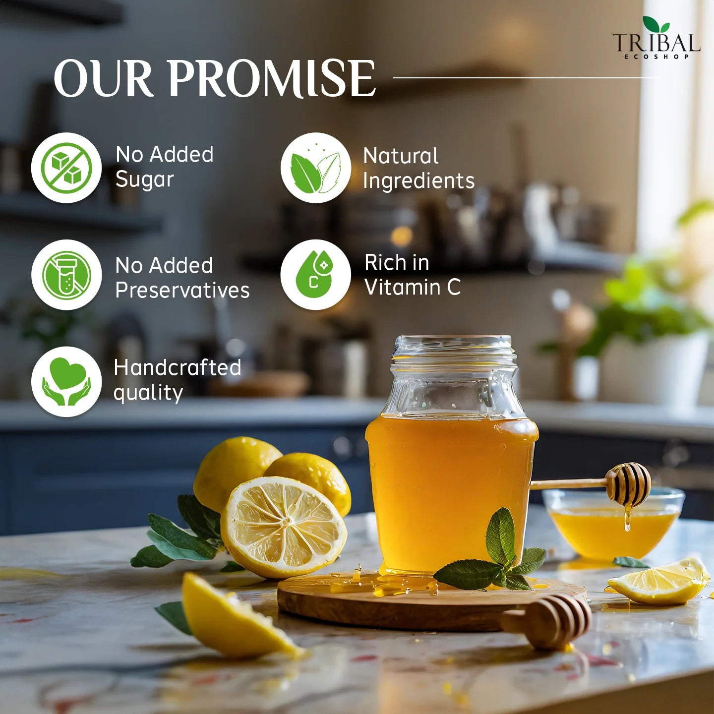 Lemon Honey Squash 750ml | Refreshing & Natural Immunity Booster