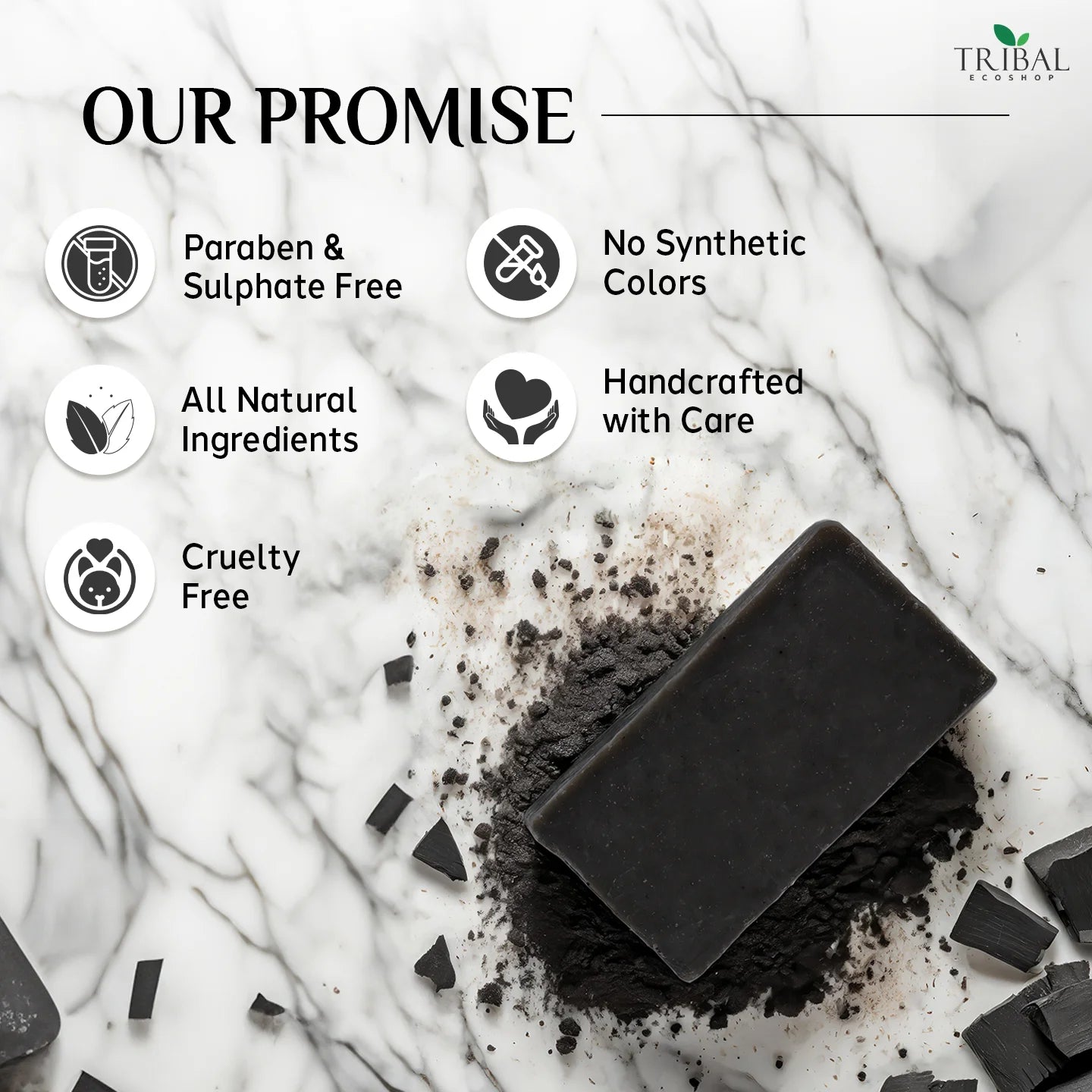 handmade charcoal soap