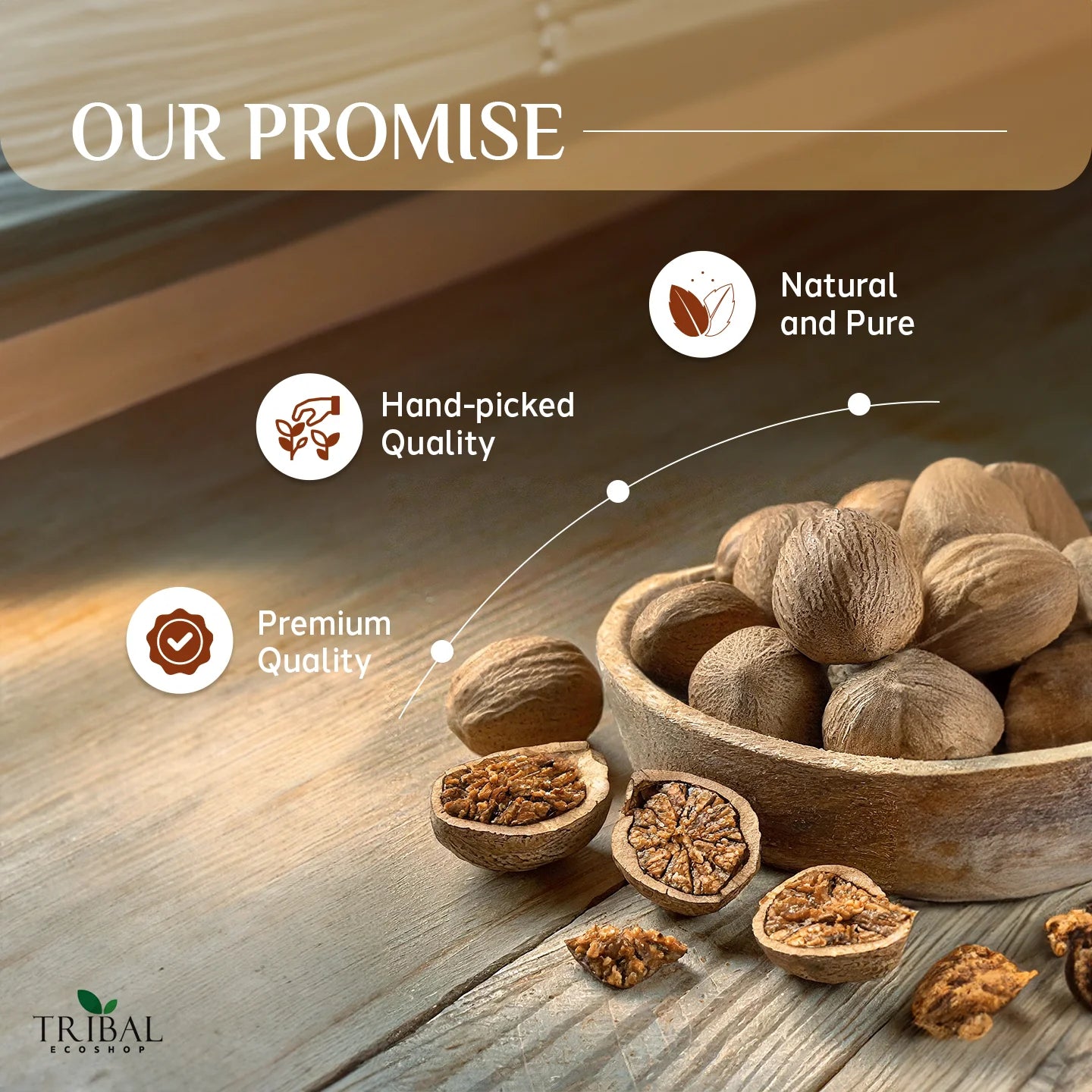 Nutmeg 50g | Aromatic Spice for Digestion & Wellness