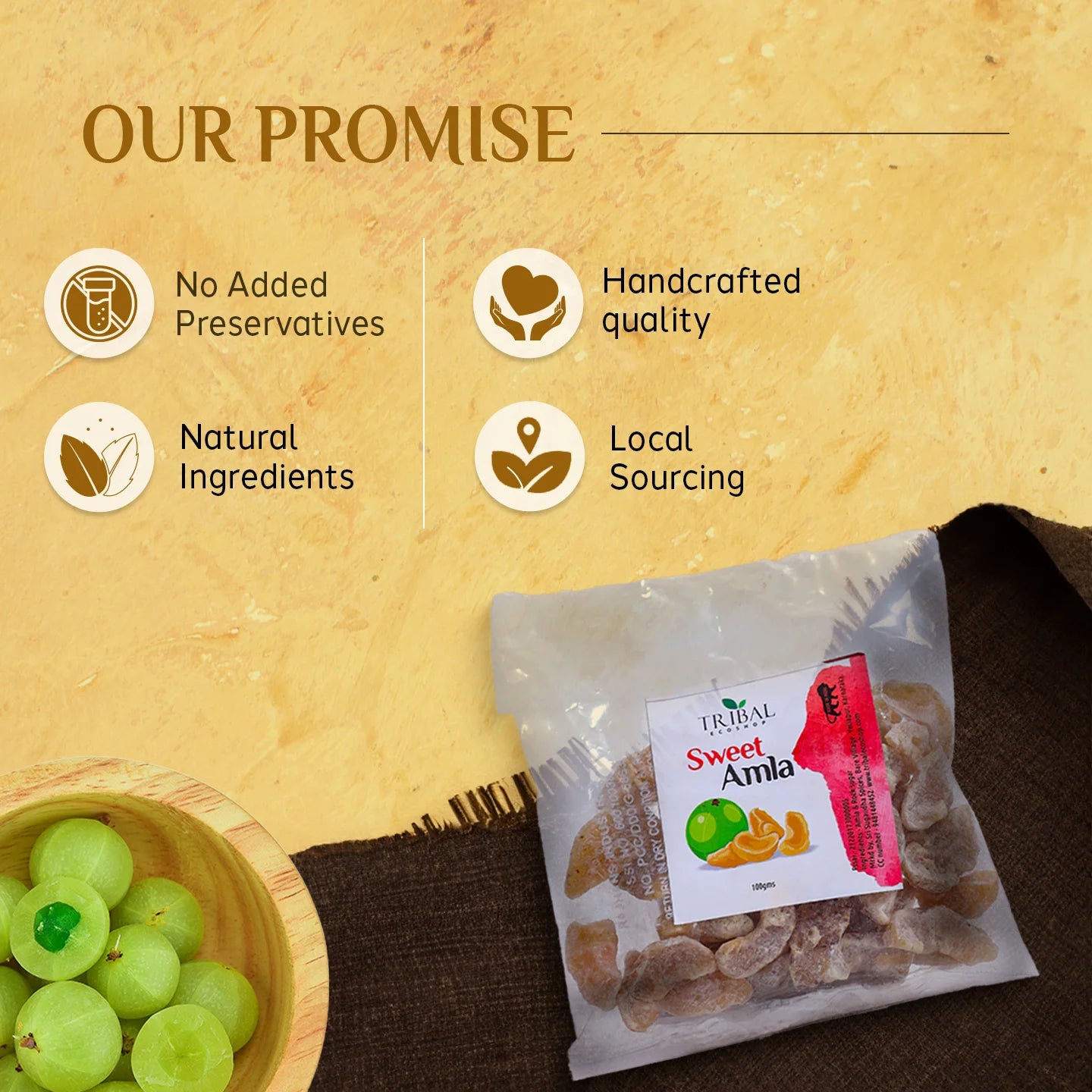 Sweet Amla 100g | Natural Dried Indian Gooseberry | Immunity & Digestion Booster