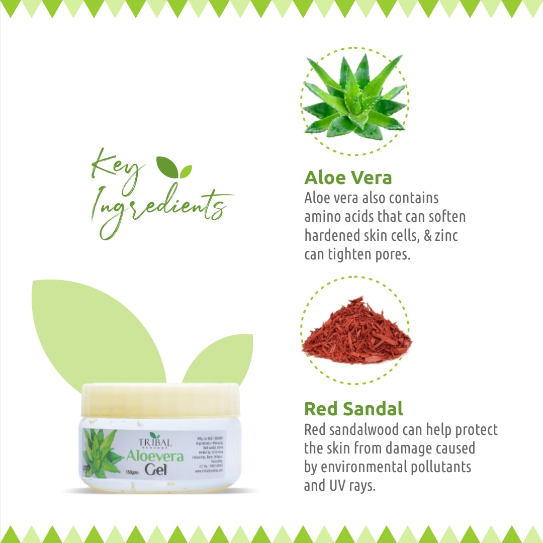 Aloe Vera Gel 150g | 100% Pure & Natural | Skin & Hair Moisturizer