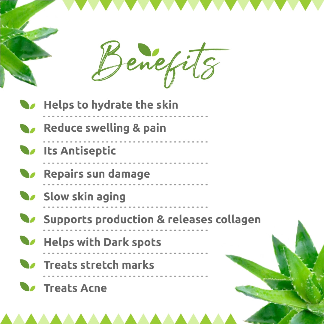 Aloe Vera Gel 150g | 100% Pure & Natural | Skin & Hair Moisturizer