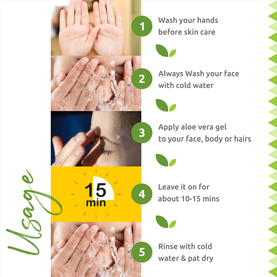 Aloe Vera Gel 150g | 100% Pure & Natural | Skin & Hair Moisturizer