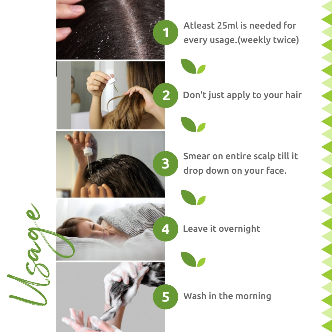 Dandruff Nivarak by Tribal Eco Shop – Bhringraj, Amla & Hibiscus Ayurvedic Scalp Oil | Scalp Nourishment & Hair Wellness | 100ml