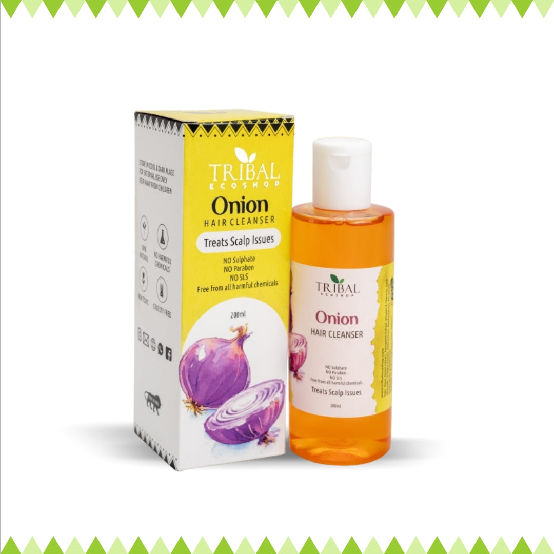Onion Hair Cleanser 200ml | Anti-Hair Fall Shampoo | Strengthens Roots & Promotes Hair Growth