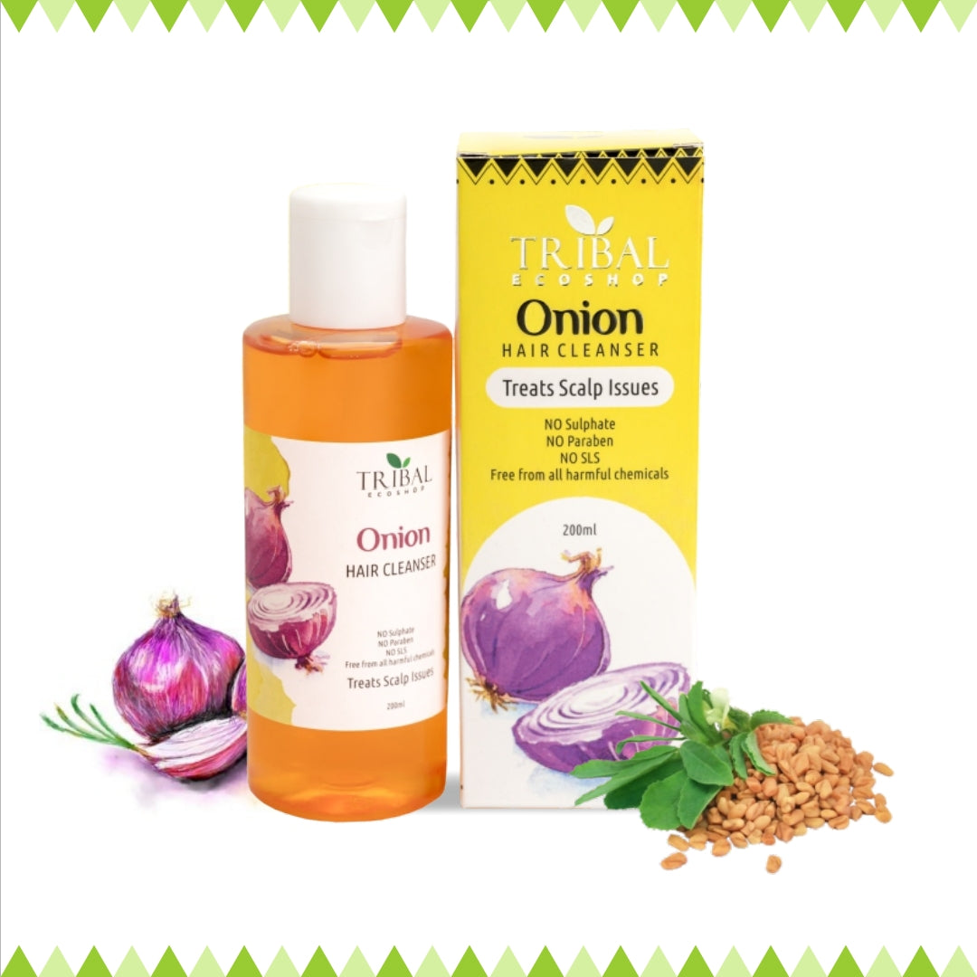 Onion Hair Cleanser 200ml | Anti-Hair Fall Shampoo | Strengthens Roots & Promotes Hair Growth