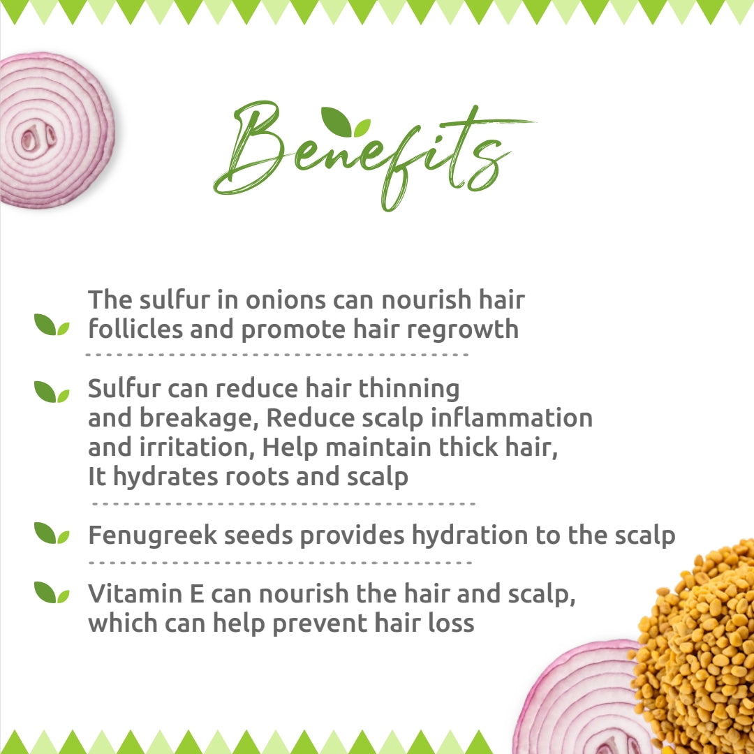 Onion Hair Cleanser 200ml | Anti-Hair Fall Shampoo | Strengthens Roots & Promotes Hair Growth