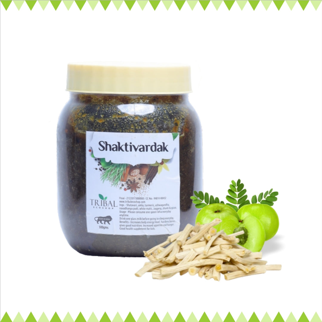 Shaktivardak by Tribal Eco Shop – Shatavari, Ashwagandha & Amla Ayurvedic Herbal Leha | Daily Vitality & Physical Wellness | 700g