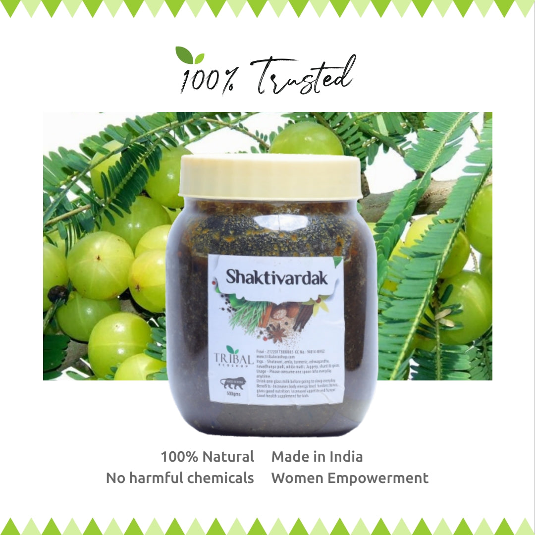 Shaktivardak by Tribal Eco Shop – Shatavari, Ashwagandha & Amla Ayurvedic Herbal Leha | Daily Vitality & Physical Wellness | 700g