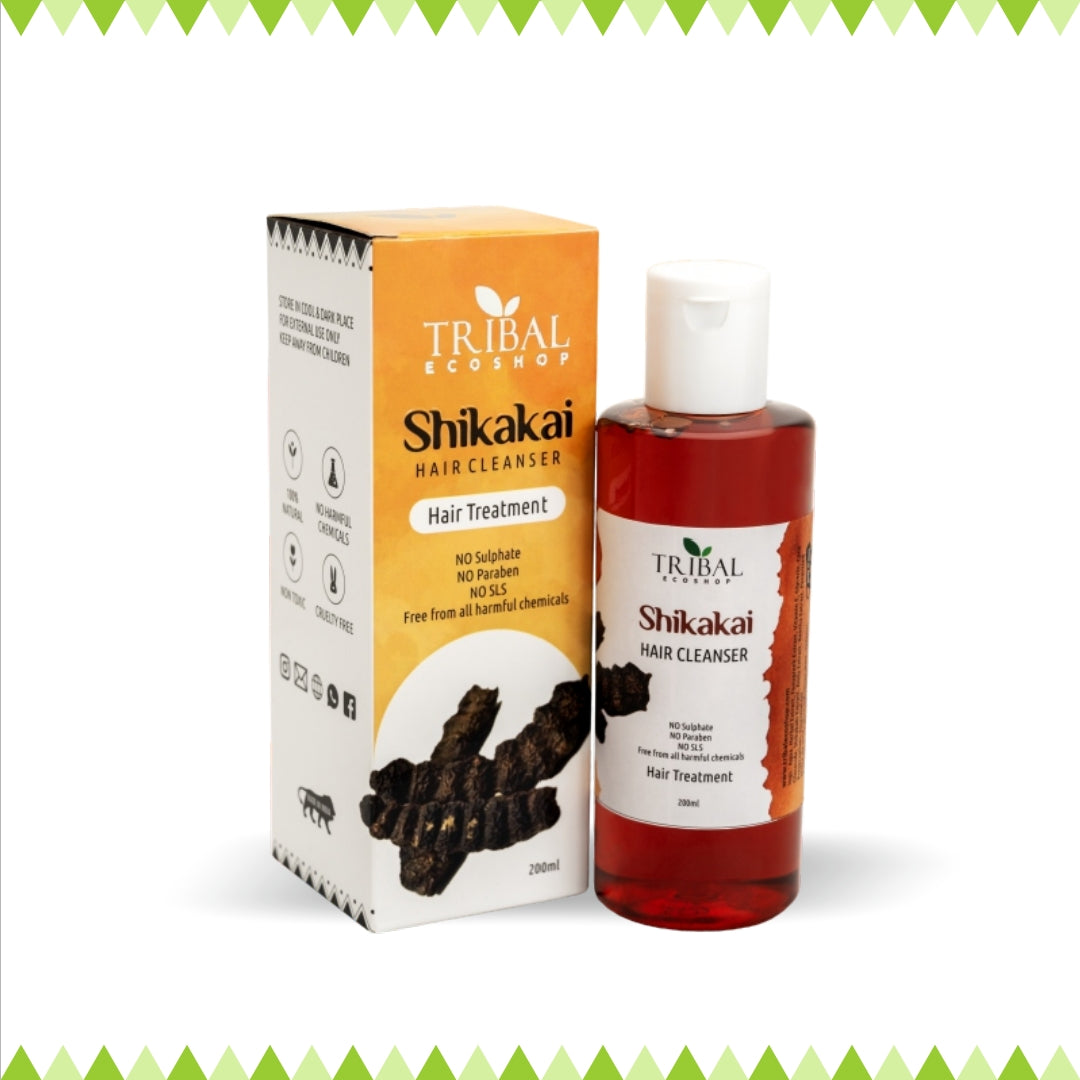 Shikakai Hair Cleanser 200ml | Natural Herbal Shampoo for Hair Growth & Dandruff Control