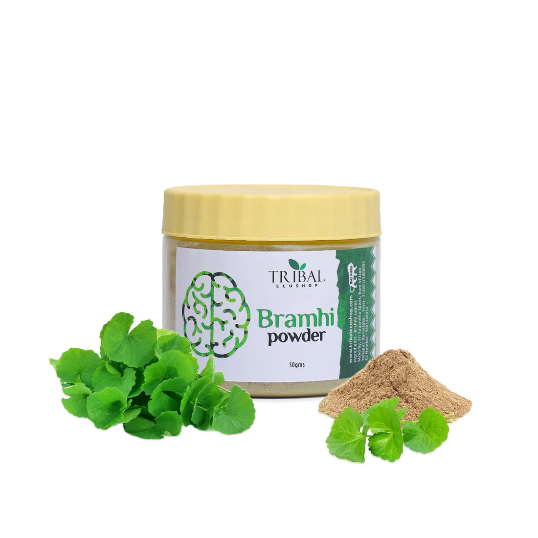 Brahmi Powder 50g | Pure Ayurvedic Brain Tonic | Memory & Focus Booster | Stress Relief & Mental Clarity