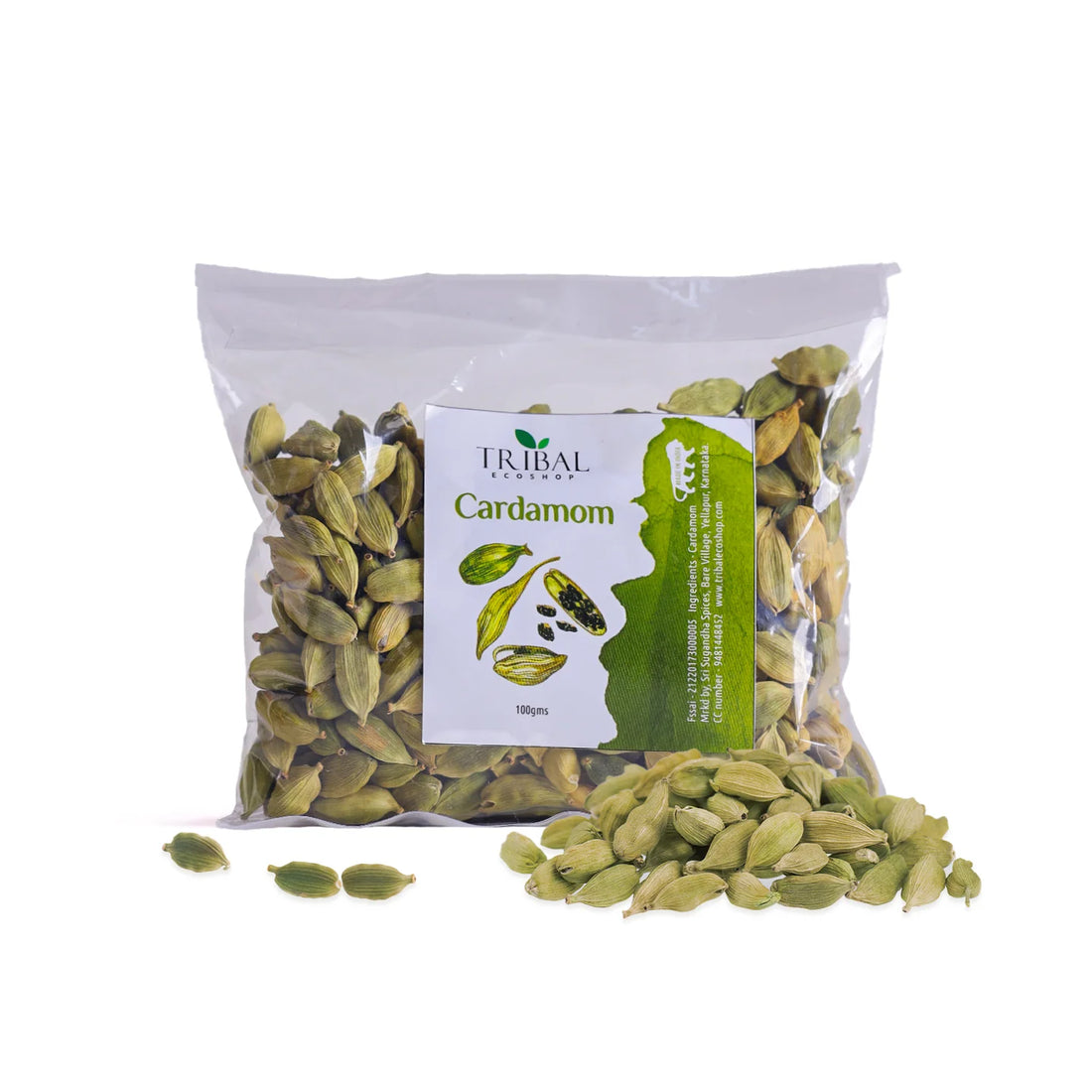 Organic Cardamom 100g | Premium Aromatic Spice for Digestion & Wellness