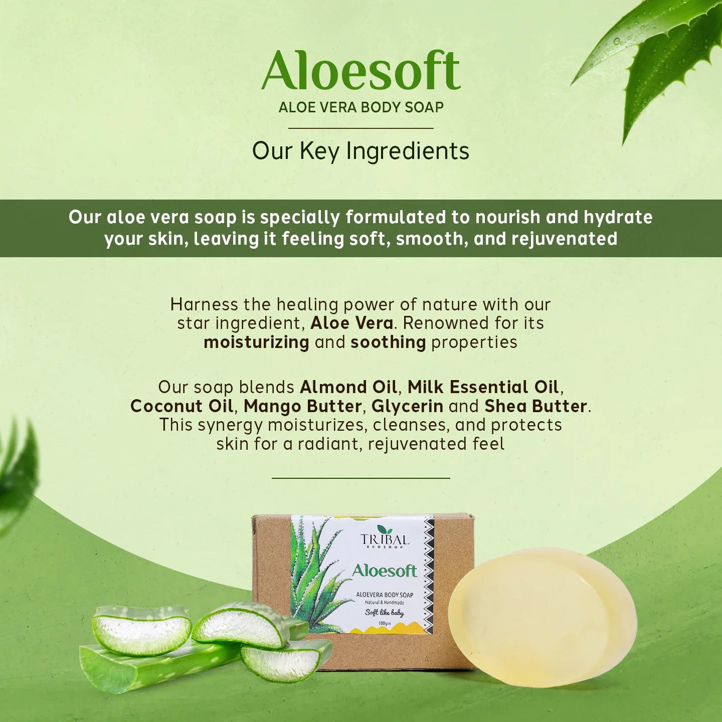 Best organic moisturizing aleovera soap
