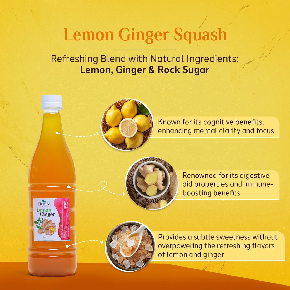 Lemon Ginger Squash 750ml