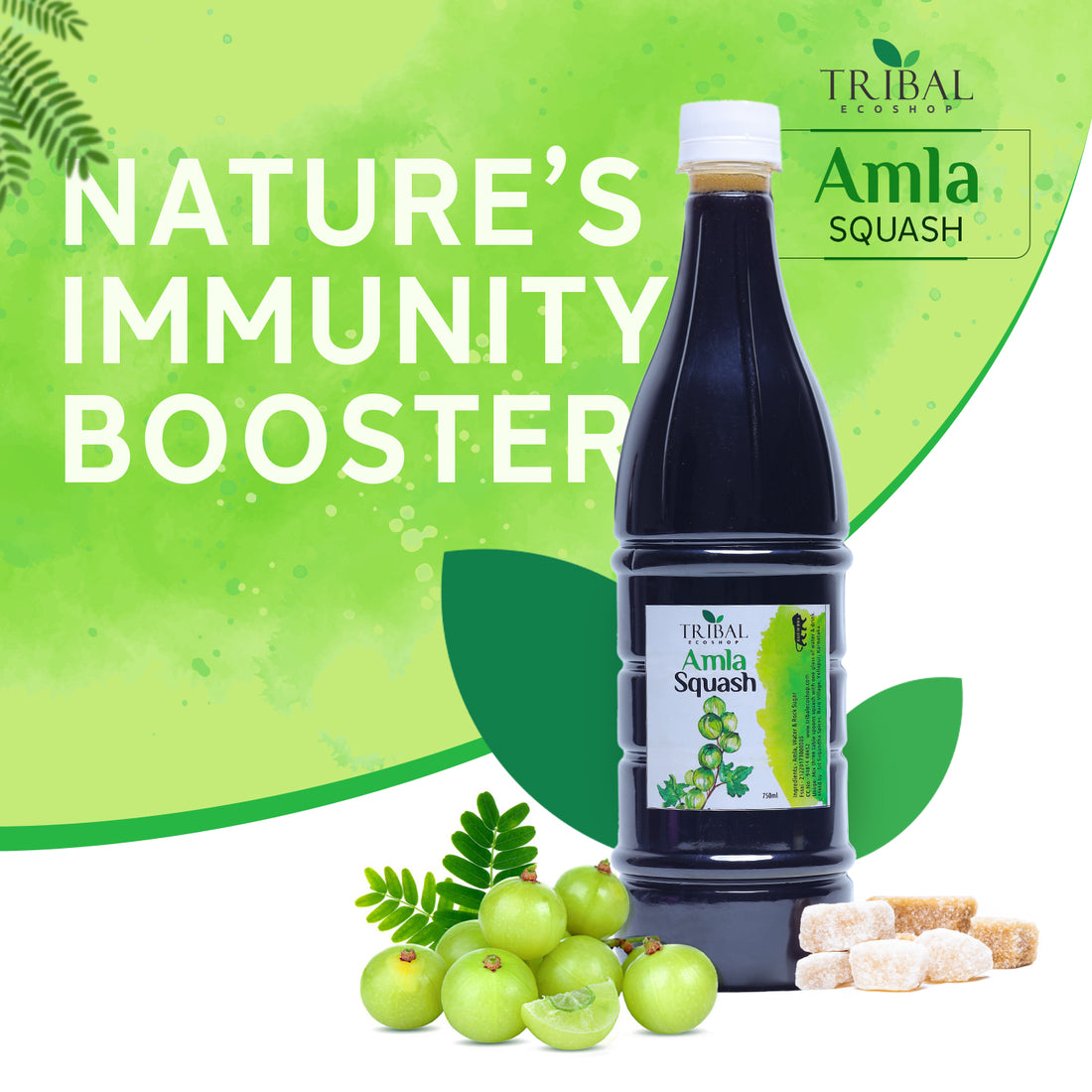 Amla Squash 750ml | Rich in Vitamin C &amp; Antioxidants | Immunity Booster &amp; Refreshing Herbal Drink