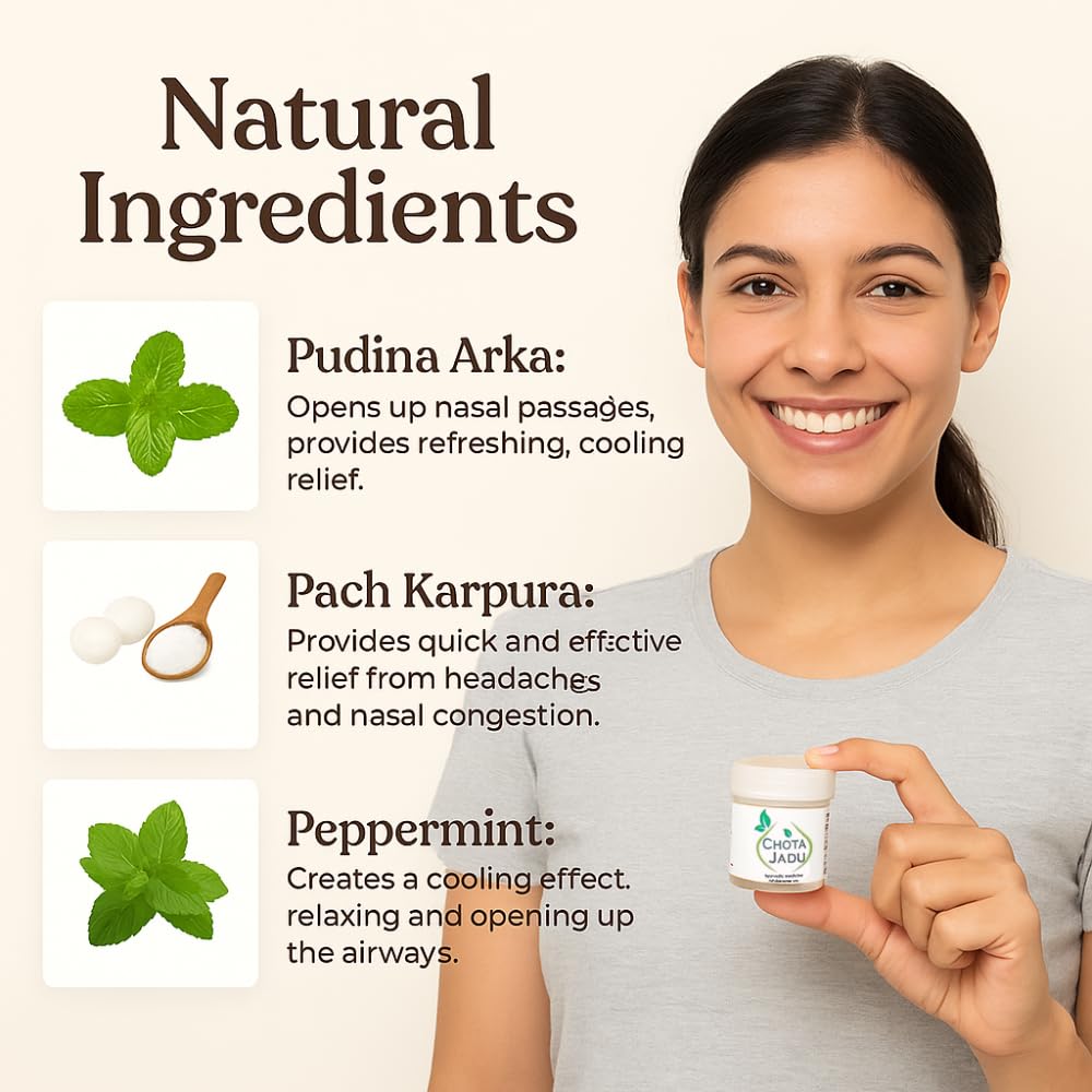 Chota Jadu – Ayurvedic Balm for Headache &amp; Sinus Relief