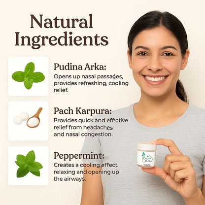 Chota Jadu – Ayurvedic Balm for Headache &amp; Sinus Relief