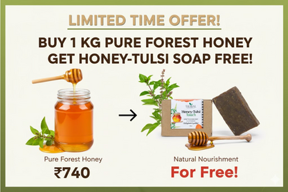 100% Pure Honey – 1kg |  Raw &amp; Unprocessed Natural Honey from Western Ghats | Lab-Tested