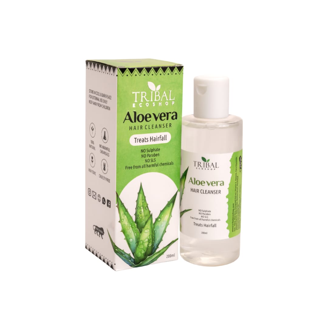 Aloe Vera Shampoo 200ml | Hydrating &amp; Nourishing Hair Cleanser | Controls Dandruff &amp; Hair Fall | Promotes Soft, Smooth &amp; Healthy Hair