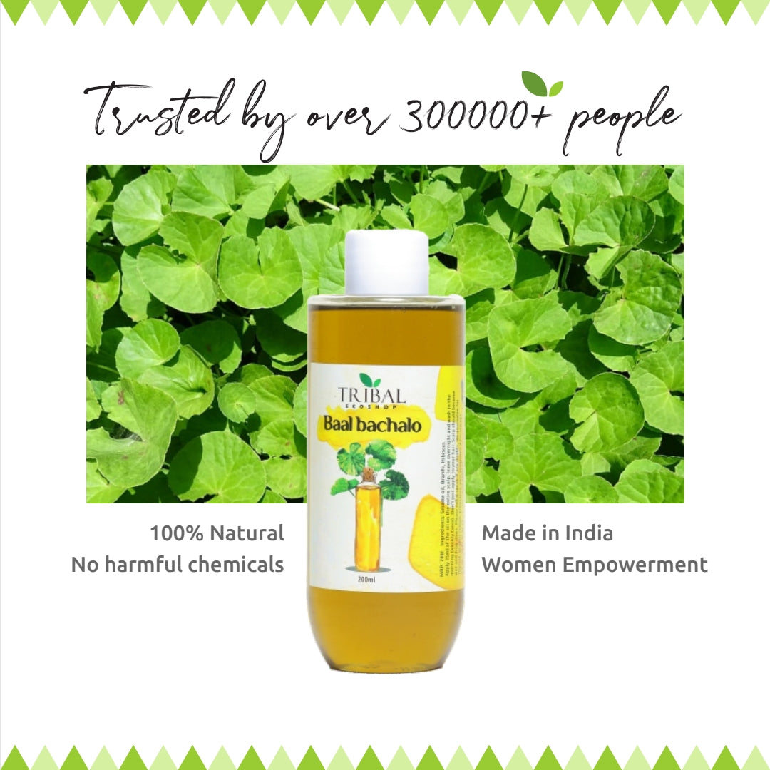Baal Bachalo &amp; Dard Nivarak Combo by Tribal Eco Shop – Brahmi Hair Oil &amp; Nirgundi Massage Oil | Scalp &amp; Musculoskeletal Wellness Duo