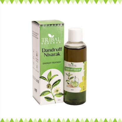Dandruff Nivarak by Tribal Eco Shop – Bhringraj, Amla &amp; Hibiscus Ayurvedic Scalp Oil | Scalp Nourishment &amp; Hair Wellness | 100ml
