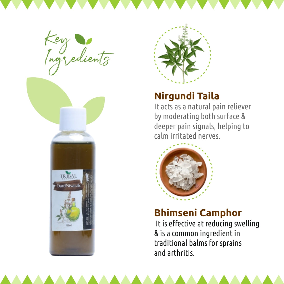 Baal Bachalo &amp; Dard Nivarak Combo by Tribal Eco Shop – Brahmi Hair Oil &amp; Nirgundi Massage Oil | Scalp &amp; Musculoskeletal Wellness Duo