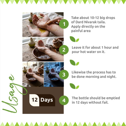 Dard Nivarak by Tribal Eco Shop – Nirgundi &amp; Bhimseni Camphor Ayurvedic Massage Oil | Joint &amp; Muscle Comfort | 100ml