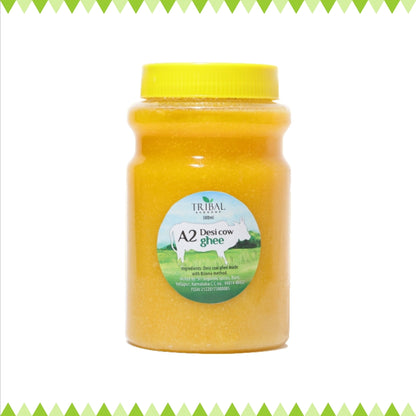 Shudh Desi Cow Ghee by Tribal Eco Shop – Pure Malnad Gidda A2 Ghee | Traditional Bilona Method | 500g, 1kg