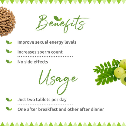 Herbal Vigour by Tribal Eco Shop – Natural Energy &amp; Stamina Supplement | 60 Tablets | One-Month Daily Wellness Course