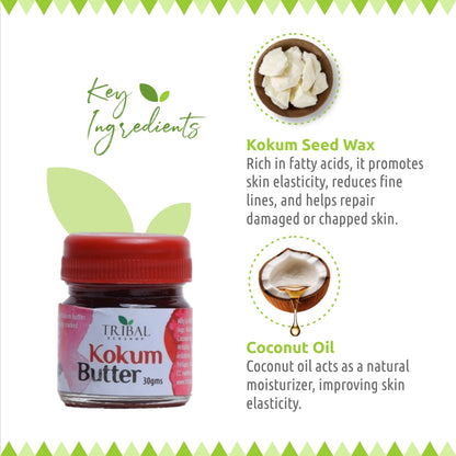 Kokum Butter 30g | Natural Remedy for Dry Skin &amp; Cracked Heels