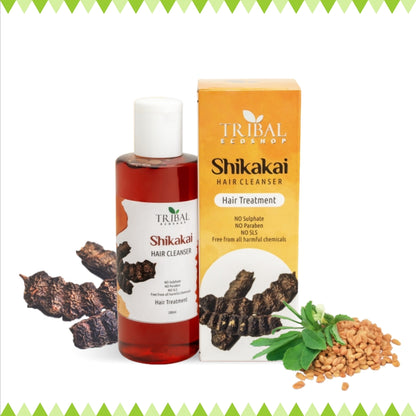 Shikakai Hair Cleanser 200ml | Natural Herbal Shampoo for Hair Growth &amp; Dandruff Control